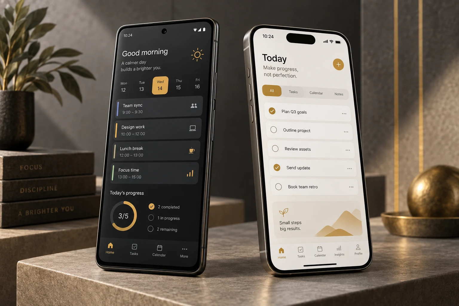 Visual konsep aplikasi Android dan iOS